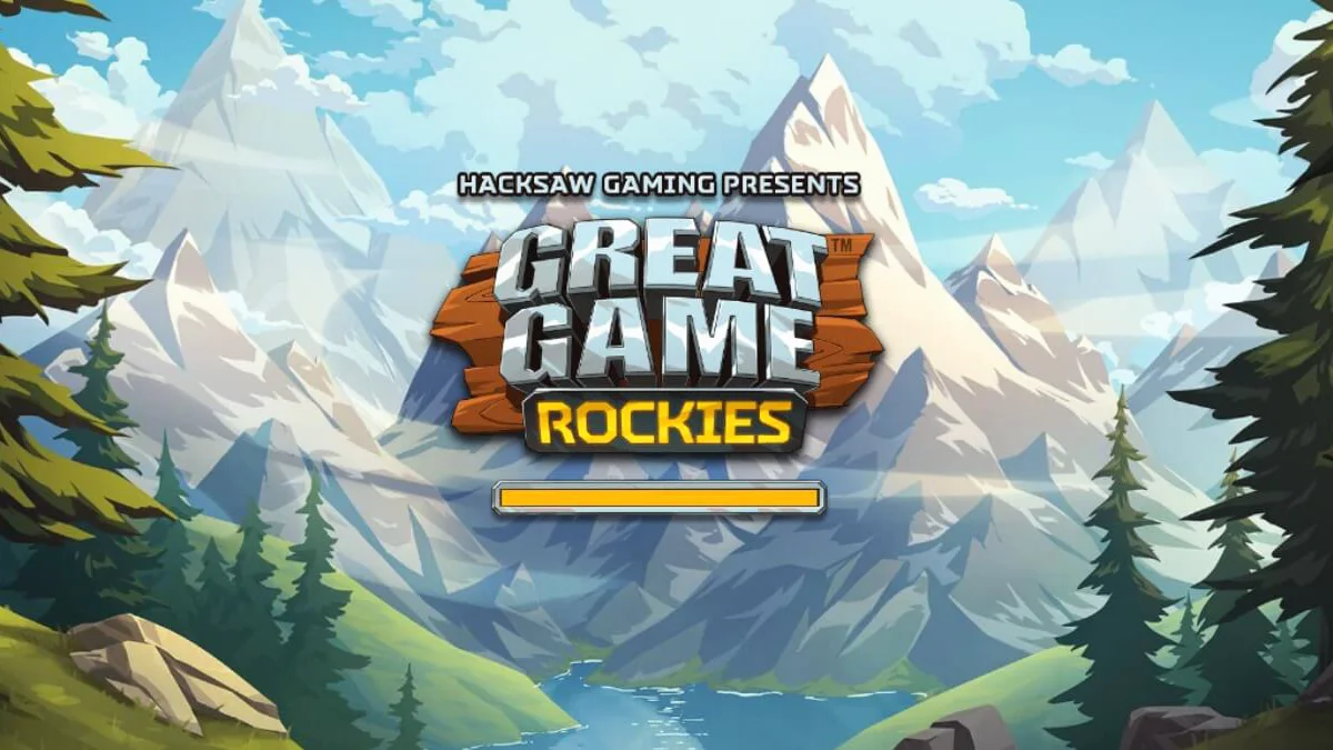 Great Game Rockies slot machine interface na may temang kabundukan at wildlife